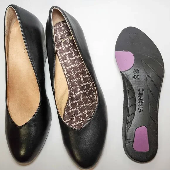 Vionic Black Wedges - Picture 7 of 7